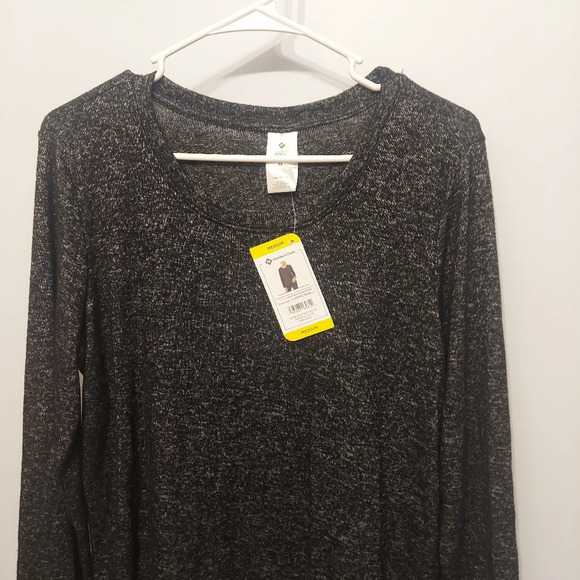 Members Mark Med Long sleeve sweater top gray soft flowy stretchy NWT new - Picture 2 of 5